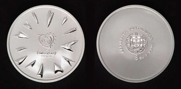 UEFA - Euro 2004 - silver proof, 36 mm, 2004
