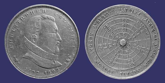 1892, Christopher Columbus Four Hundred Year Anniversary of Discovery of America
