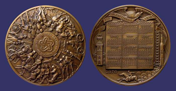 1976, Medallic Art Company, Marcel Jovine, Bicentennial of American Revolution
[b]Photo by John Birks[/b]
