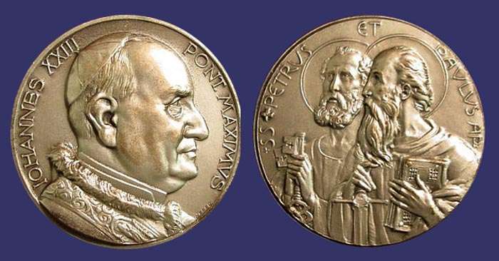 Pope Paul VI / Saints Peter and Paul
Undated

[b]From the collection of Mark Kaiser
Keywords: Constantino Affer pope catholic christian religion saint
