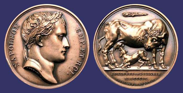 Napoleon, Conquest of Illyrie, 1809
Reverse by Depaulis
