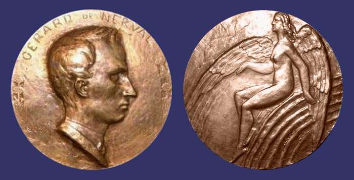 Gerard de Nerval Commemorative Medal, 1973
[b]From the collection of Mark Kaiser[/b]
Keywords: Anna Bass angel nude female