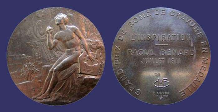 Orpheus, Club Franais de la Mdaille, Rome Grand Prize, 1911
