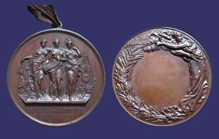 Music Award Medal, Undated, 19th Century
[b]From the collection of Mark Kaiser[/b]
