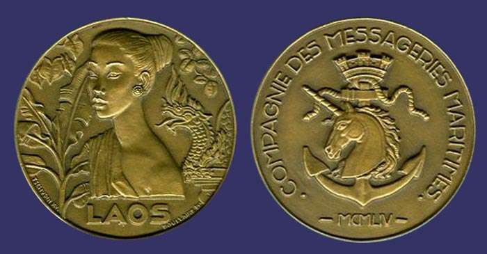 Laos Ship Medal, 1955
