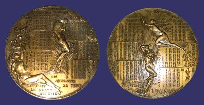Calendar Medal, 1968
[b]From the collection of Mark Kaiser[/b]
