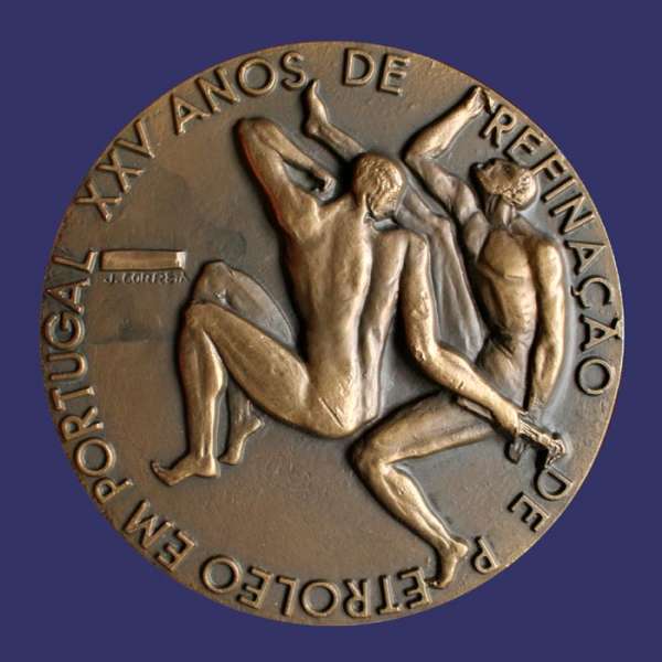 Correia, Joaquim, SACOR, 25th Anniversary of the Refining of Petroleum in Portugal, 1963, Obverse
Keywords: birks_nude_male