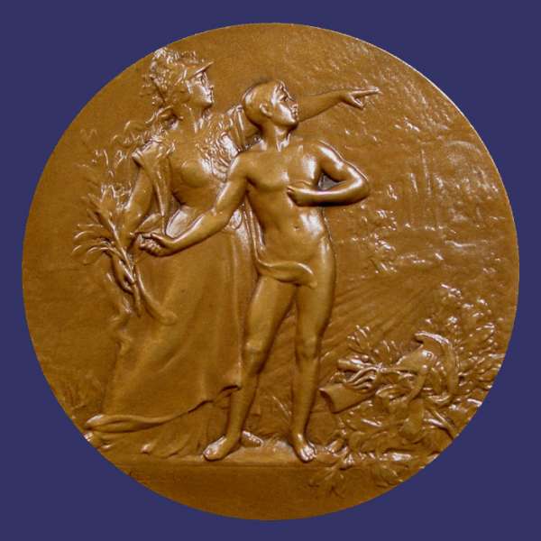 Coudray, Marie Alexandre-Lucien, Sports and Shooting Medal, Obverse
Keywords: art nouveau nude male gay birks_nude_male
