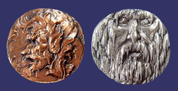 Society of Medalists Issue No. 121, Fire and Ice, 1990
[b]From the collection of Mark Kaiser[/b]

