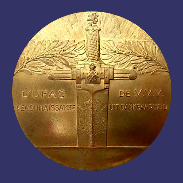 War Veteran Recognition Medal, Reverse
From the collection of Mark Kaiser
Keywords: WWI