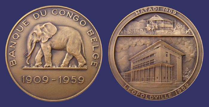 Banque du Congo Belge, Fifty Year Anniversary, 1959
[b]From the collection of Mark Kaiser[/b]
