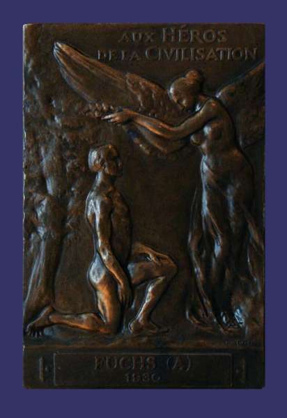 Dejean, Louis, Carnegie Foundation Heros of Civilization Award, 1909, Reverse
Awarded in 1930 to A. Fuchs
Keywords: birks_nude_male