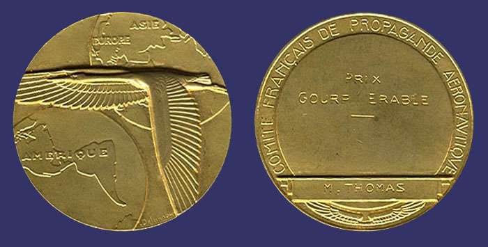 Comite Franais de Propagande Aeronautique, Prize Medal
[b]From the collection of Mark Kaiser[/b]
Keywords: art_deco