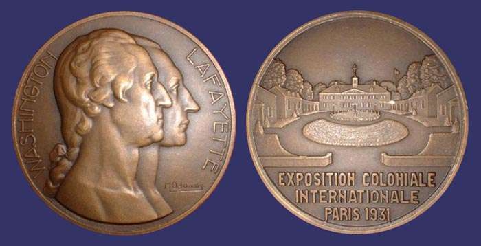 Washington and Lafayette, Exposition Coloniale Internationale, Paris, 1931
