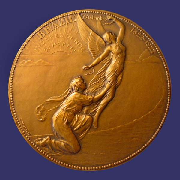 Devreese, Godefroid, Centenary of Brazil Independence, 1922 - International Exposition, Rio Janeiro, 1922-23, Obverse
Medal box reads: "Diploma Commemorative Especial 198" (Special Diplomatic Commemorative No. 198)
Keywords: birks_nude_female