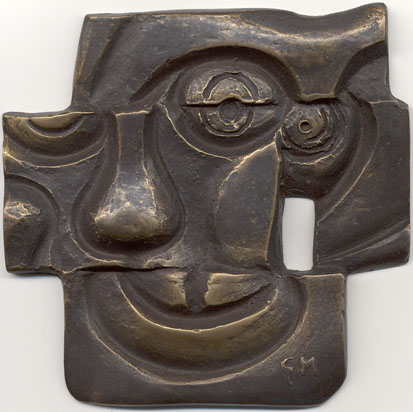 Faces
Cast Bronze, 105 x 102 x 9 mm, Uniface
Limited Edition of 24
