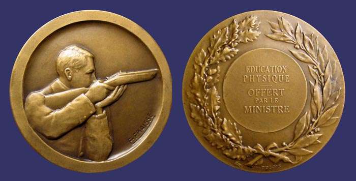 Shooting Medal - Physical Education Award
[b]Photo by John Birks[/b]

Reverse by Henri Dubois
Keywords: sold