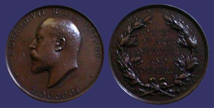 Edward VII, Award Medal, 1901
[b]From the collection of Mark Kaiser[/b]

Reverse by Leonard Charles Wyon; Awarded 1904
