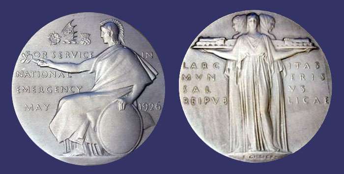 British National Emergency Medal, 1926
From the collection of Mark Kaiser
Keywords: art_deco_page