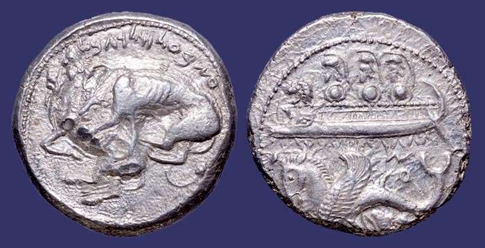 Greece, Byblos, Silver Shekel-365-350 BC
