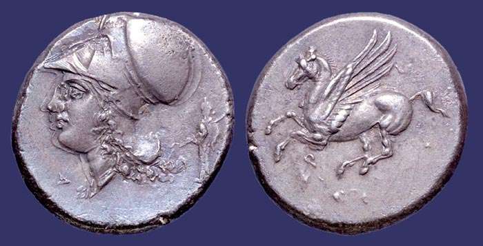 Greece, Corinith, Silver Stater, 340-335 BC
