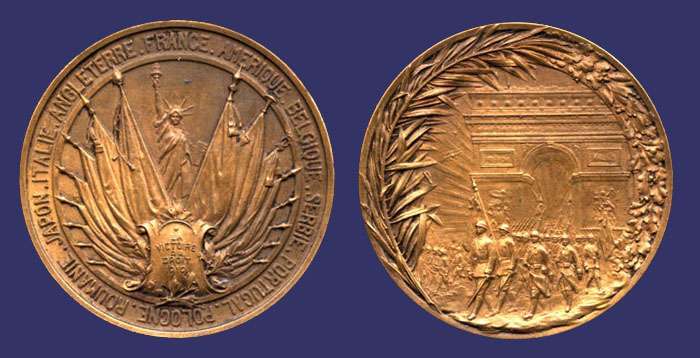 World War I Victory Medal, 1919
From the collection of Mark Kaiser
Keywords: WWI