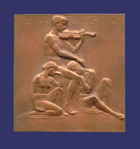 Largo, Music Plaque, ca. 1920
[b]From the collection of Mark Kaiser[/b]
Keywords: art nouveau
