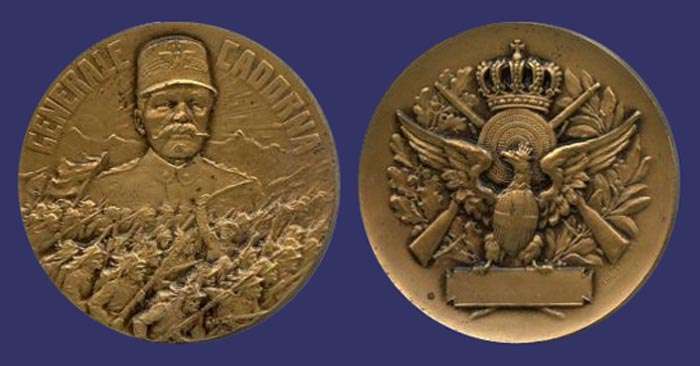 Italian General Luigi Cadorna Commemorative Medal
[b]From the collection of Mark Kaiser[/b]

Undated WWI medal
