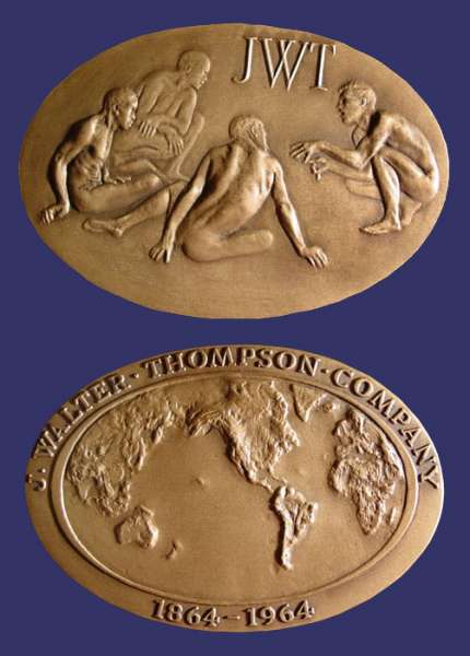 Medallic Art Company, After a Mural by Arthur Lidov, J. Walter Thompson Advertising Agency, 1864-1964, $100
[b]$100, Contact: [email]jwbirks@hotmail.com[/email][/b]

[b]Photo by John Birks[/b]
Keywords: favorites 4_sale