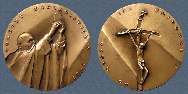 EUCHARISTIC CONGRESS IN POLAND, struck tombac, 60 mm, 1987
Keywords: contemporary