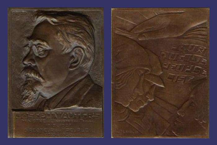 Joseph Wauters, Portrait Plaque, 1929
[b]From the collection of Mark Kaiser[/b]
