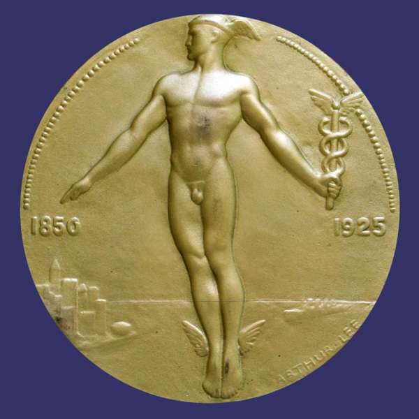 Lee, Arthur, 75th Anniversary of Lehman Brothers, 1925, Obverse
Cast bronze, gold plated, awarded to Harold M. Lehman
Keywords: gay nude male birks_nude_male