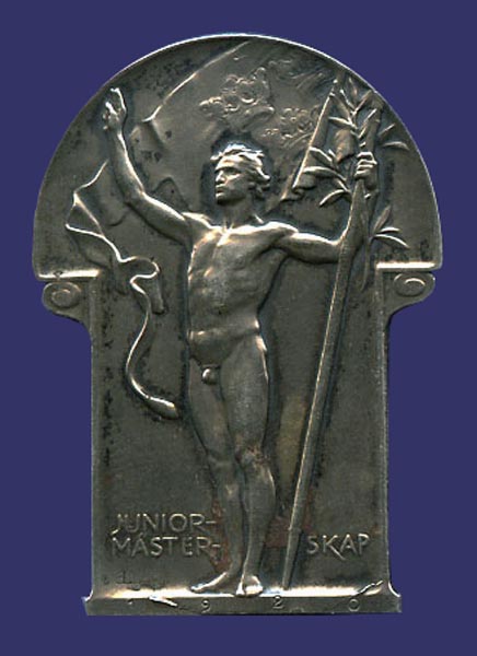Sports Award Medal, Designed 1919, Awarded 1920, Silver
