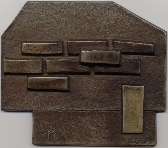 Construction-Reconstruction
Cast Bronze, 100 x 86 x 7 mm, Uniface
Limited Edition of 24
