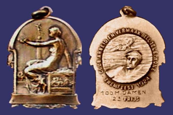 Bell Telephone Swim Meet, Prize Medal, 1924
[b]From the collection of Mark Kaiser[/b]
