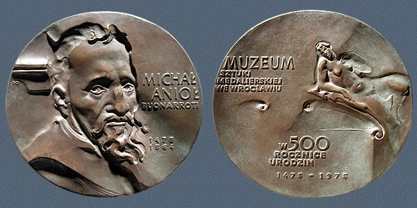 MICHELANGELO BUONARROTI, cast bronze, 138x145 mm, 1975
Keywords: contemporary