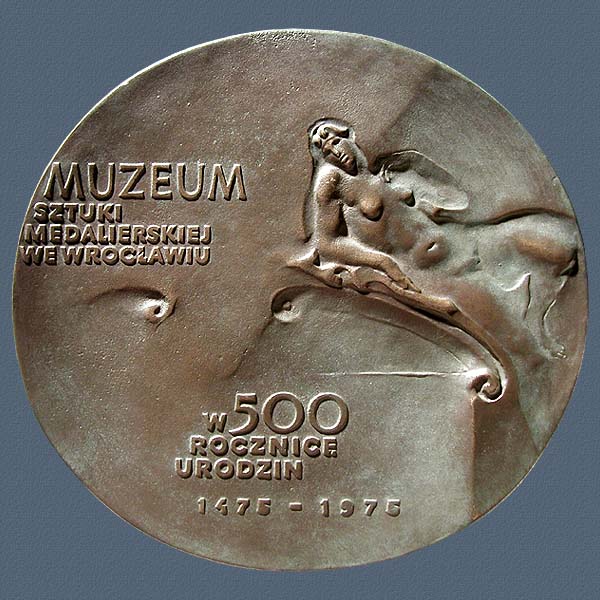 MICHELANGELO BUONARROTI, cast bronze, 138x145 mm, 1975, Reverse
Keywords: contemporary