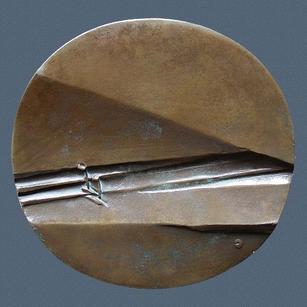 W.A.MOZART, cast bronze, 115x120 mm, 1993, Reverse
Keywords: contemporary