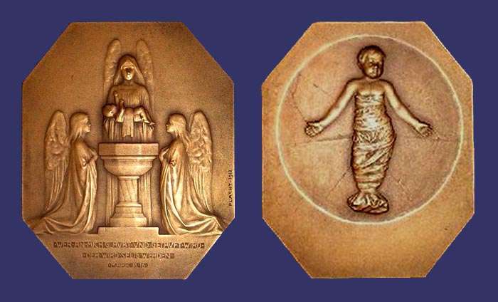 Baptismal Plaquette, 1912
[b]From the collection of Mark Kaiser[/b]
