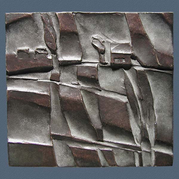 PRELUD, cast bronze, 120x120 mm, 1984, reverse
Keywords: contemporary