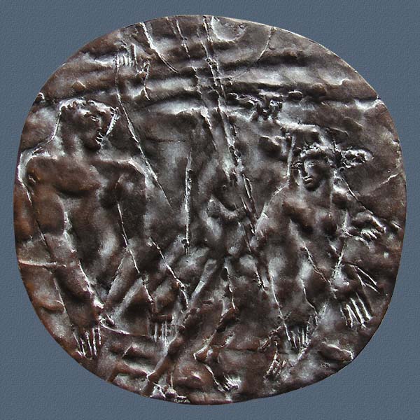 DESTINY, plaque, cast bronze, 210x212 mm, 1969
