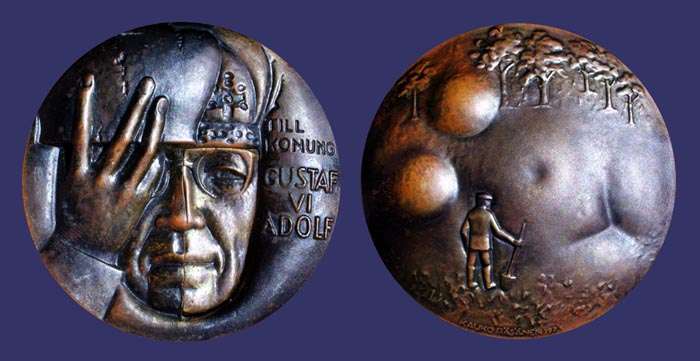 Archaeology, 1973, 2-Part Medal Joined, Obverse and Reverse
[b]From the collection of John Birks[/b]
