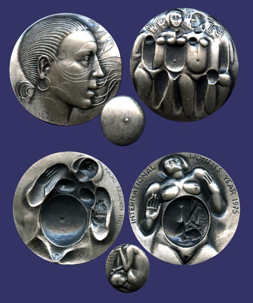 International Year of the Woman, 3-Part Medal, 1975
Silver
