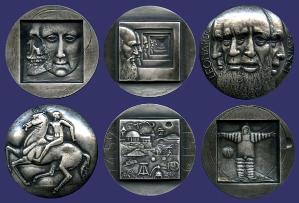 Leonardo da Vinci, 3-Part Medal
Silver
Keywords: Rasanen john_wanted
