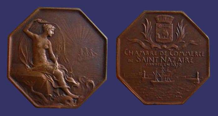 Chambre de Commerce de Saint Nazaire, 1879
Keywords: Oscar Roty art nouveau