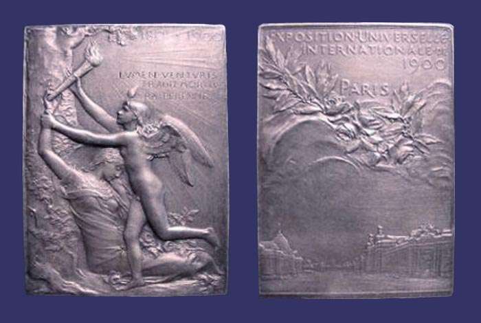Exposition Universelle Internationale de Paris, Jury Medal, 1900
[b]From the collection of Mark Kaiser[/b]
Keywords: Oscar Roty art nouveau