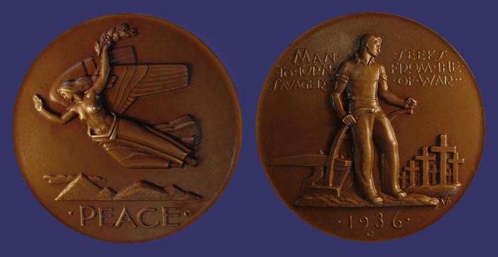 Society of Medalists Issue No. 14, Peace - Ploughman, 1936
[b]From the collection of John Birks[/b]
