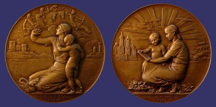 Society of Medalists Issue No. 19, Peace in the New and Old World, 1939
[b]From the collection of John Birks[/b]
