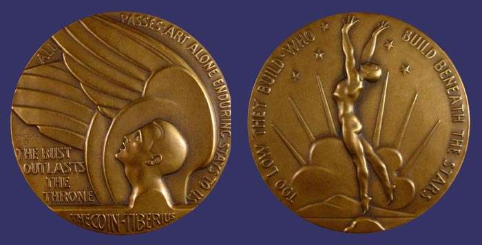 Society of Medalists Issue No. 29, Inspiration - Aspiration, Bronze, 50 mm, 1944
[b]From the collection of John Birks[/b]
