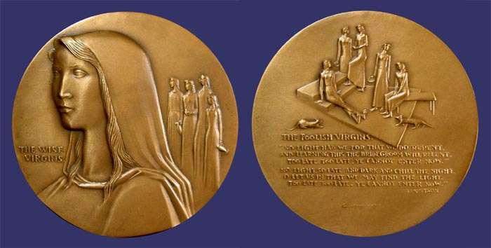 Society of Medalists Issue No. 36, The Wise and Foolish Virgins, 1947
[b]From the collection of John Birks[/b]
